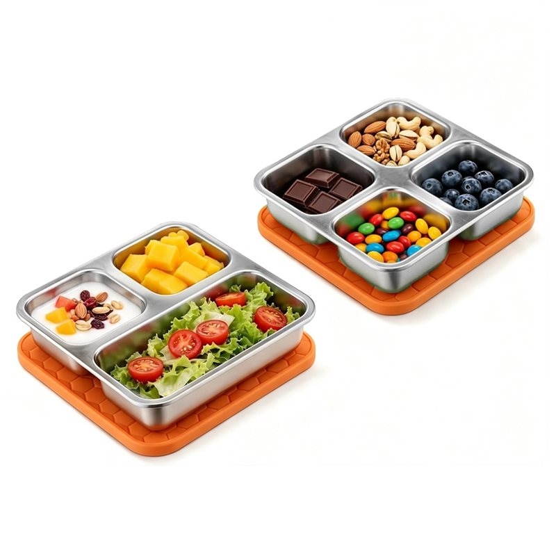 Food Snacks For Toddlers - Boîte à goûter en acier inoxydable