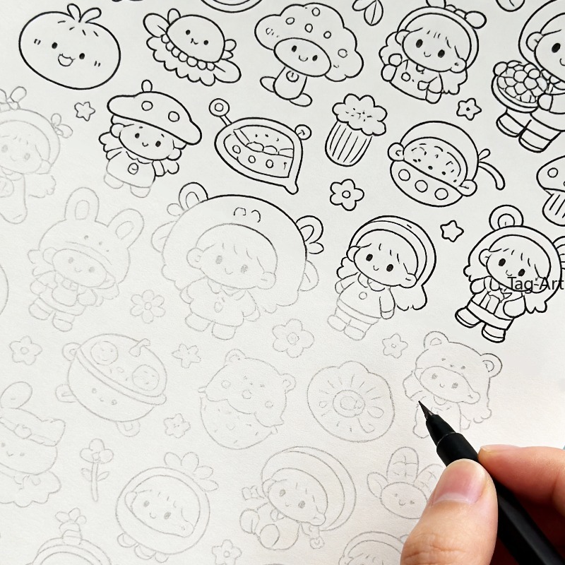Food And Snacks Coloring Book Bold And Easy - Livre d'images pour soulager l'anxiété, album