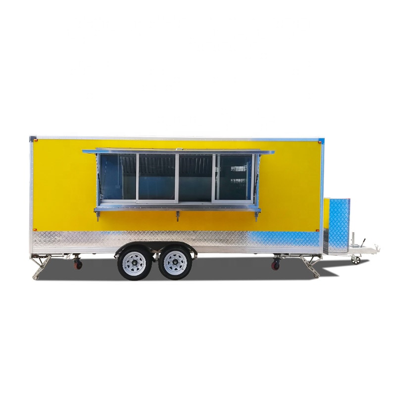 Food Snacks Business - Remorque alimentaire de type carré, remorque