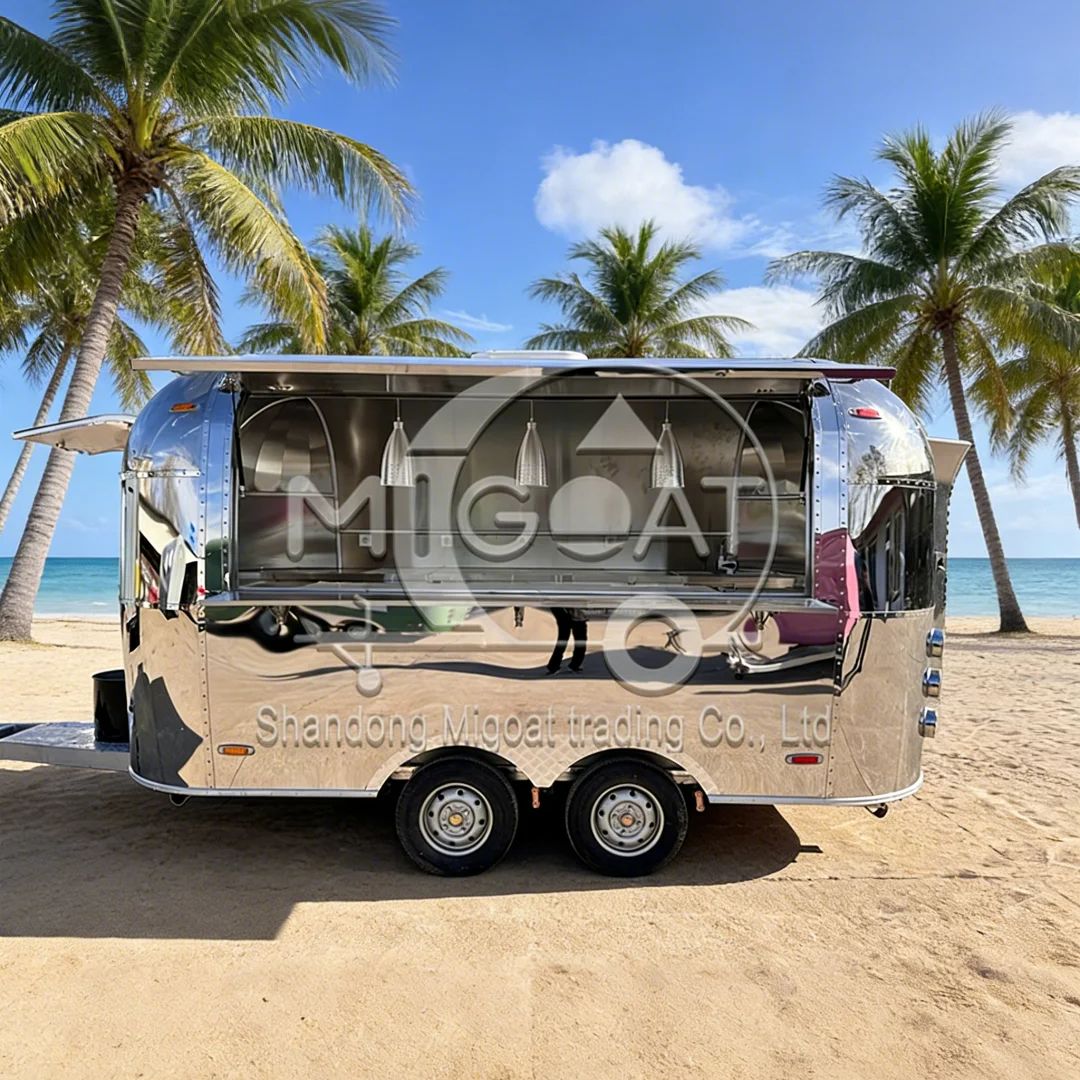 Food Snacks Business - Chariot de nourriture portable en acier