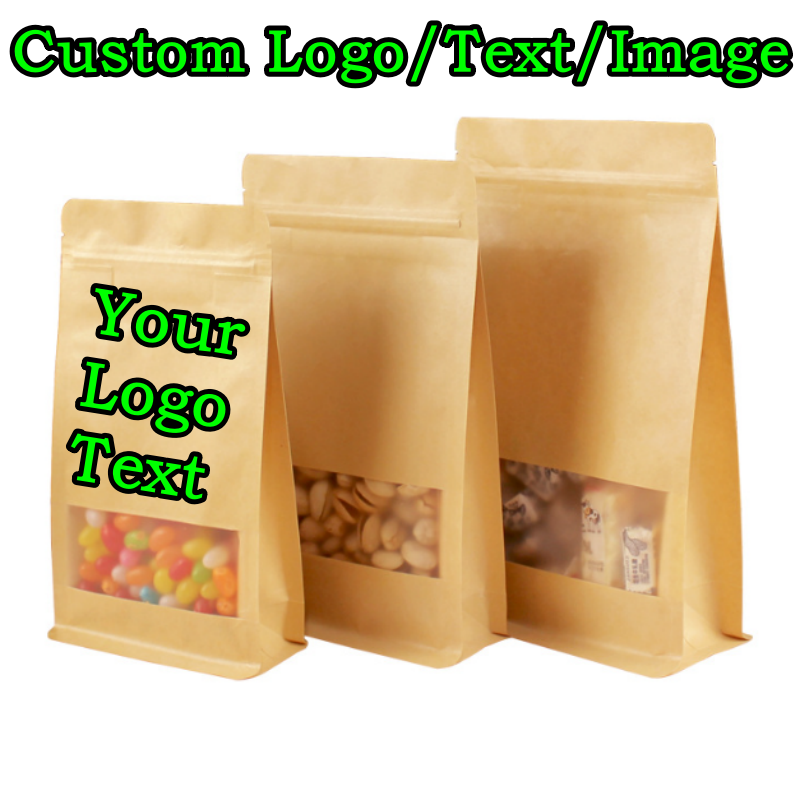 50 Sachets Doypack 3D en Papie - Logo Food Snack avis et prix