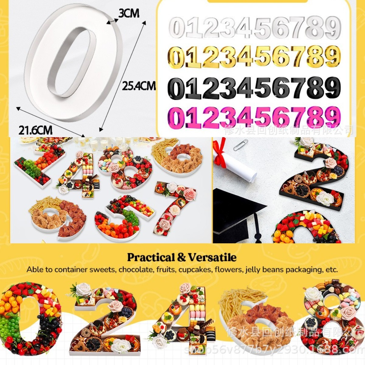 Plateaux à aliments avec chiff - Food Snacks For Baby Shower avis et prix