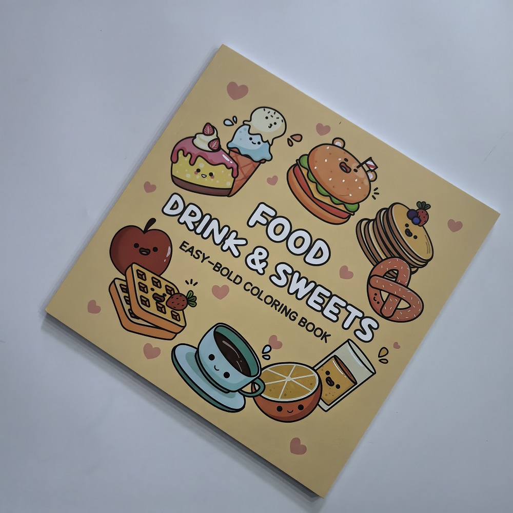 Livre de coloriage pour adulte - Food And Snacks Coloring Book Bold And Easy avis et prix