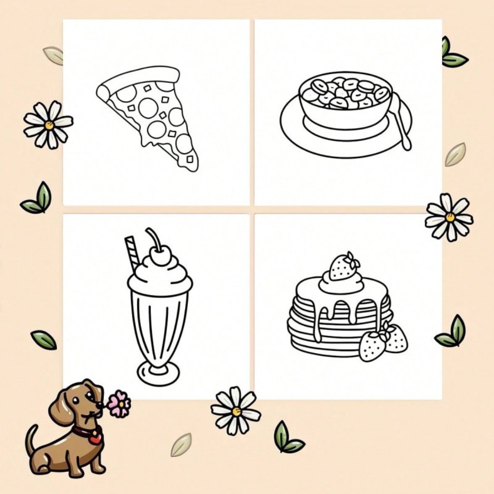 Livre de coloriage sur les ali - Food And Snacks Coloring Book Bold And Easy avis et prix