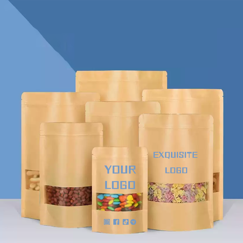 50 sacs en papier kraft, sacs  - Logo Food Snack avis et prix
