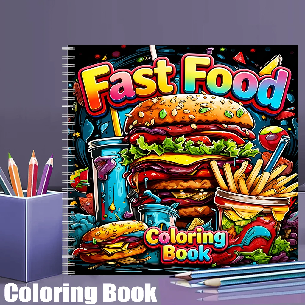 Livre de coloriage pour adulte - Food And Snacks Coloring Book Bold And Easy avis et prix